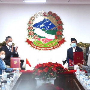 Nepal and China sign nine agreements